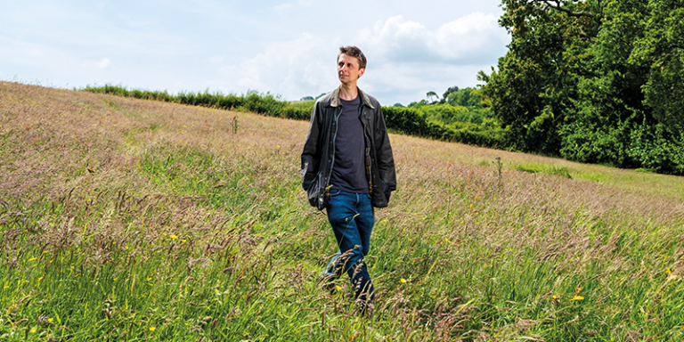 A man standing in a field