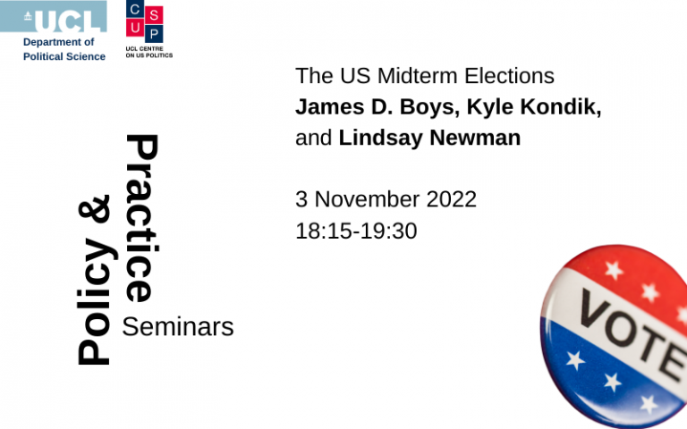 Policy and Practice seminar. The US midterms