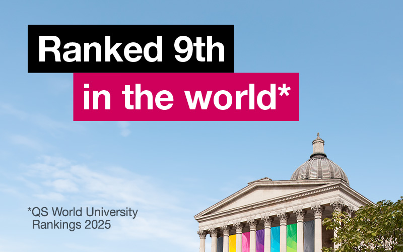 UCL, Ranked 9th in the world. QS World University rankings 2025.