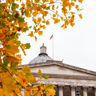 UCL portico building.