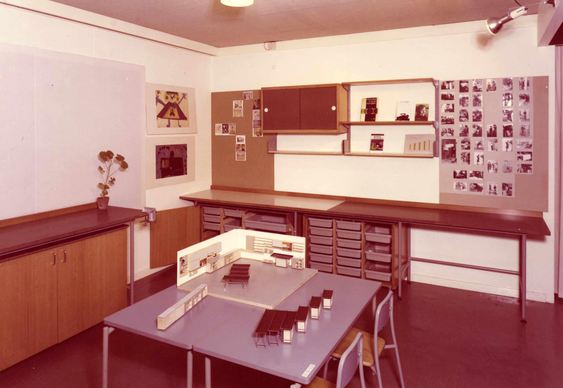 Image of a classroom plan from the 1970s from the IOE archive