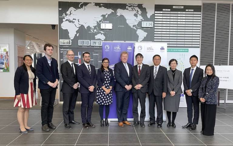 UCL delegation visiting IRIDES in Japan