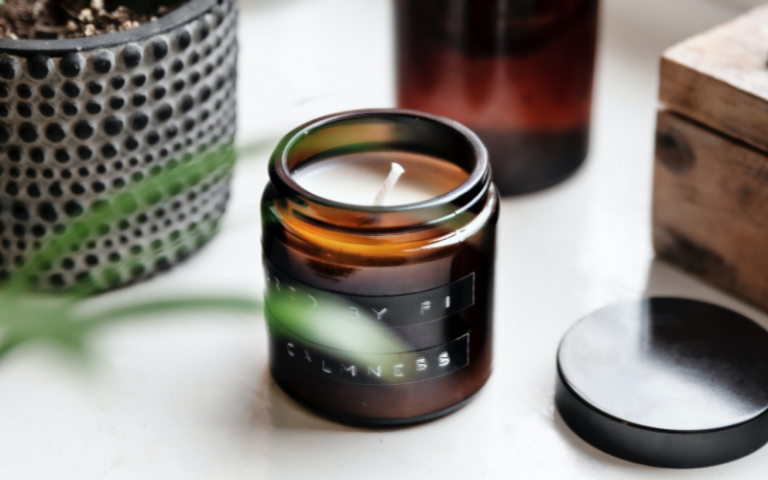 Several candles on a table