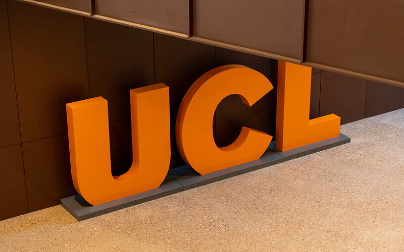 Image shows UCL logo in orange