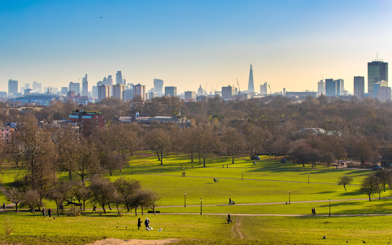 primrose hill view of london