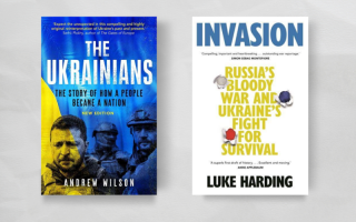Books covers of The Ukrainians: The Story of How a People Became A Nation & Invasion: The Inside Story of Russia’s Bloody War and Ukraine’s Fight for survival 