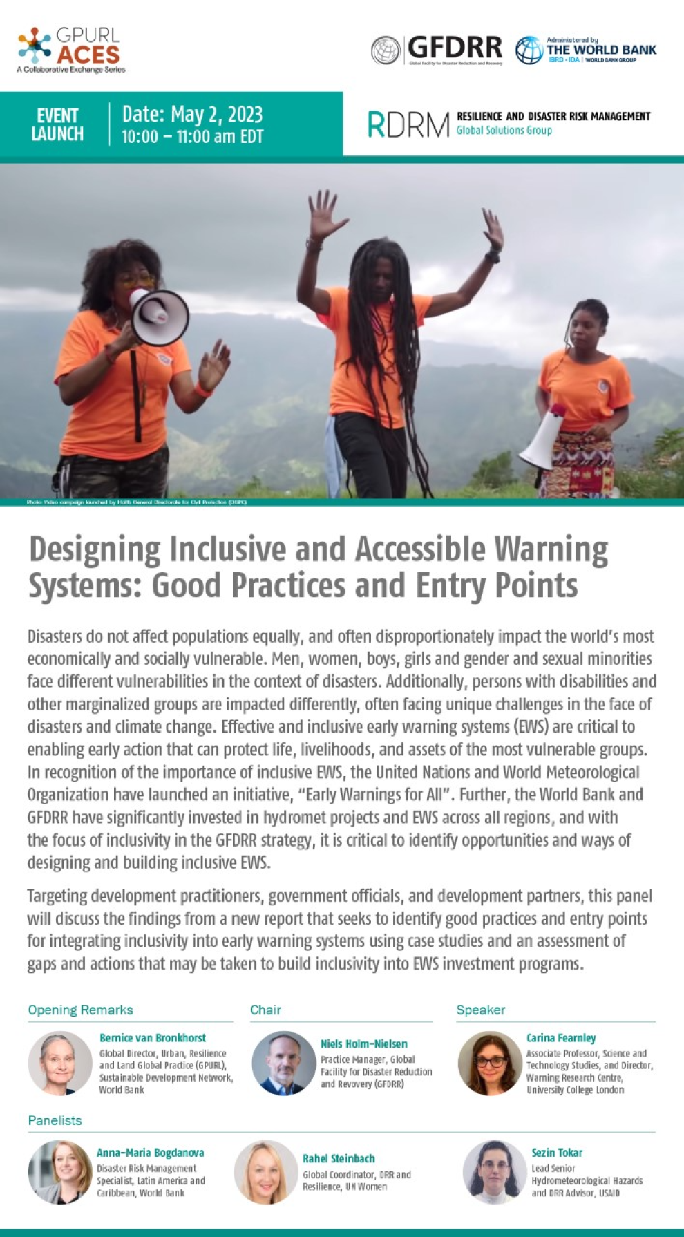 Designing Inclusive and Accessible Warning Systems: Good Practices and Entry Points