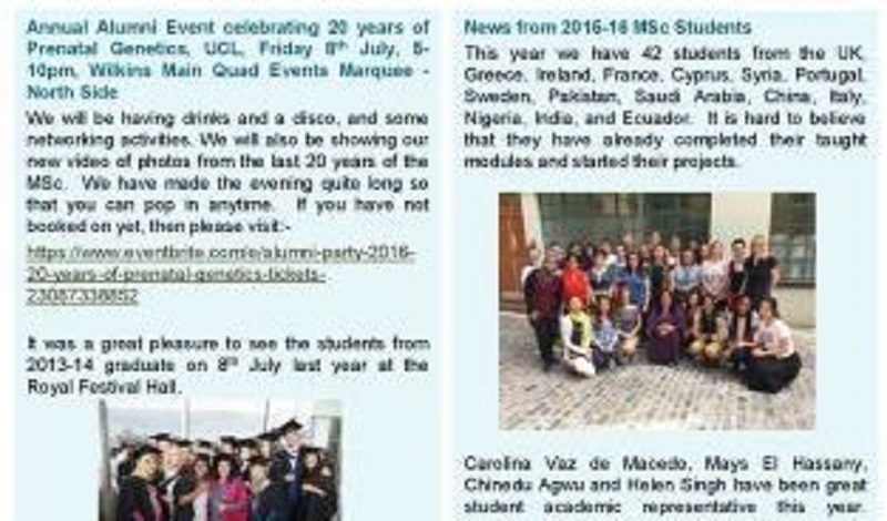 Alumni newsletters